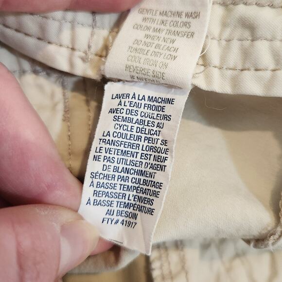 American Eagle Twee Beige Classic Vintage Cargo Short Y2K Outdoors Size 8 - Picture 11 of 11